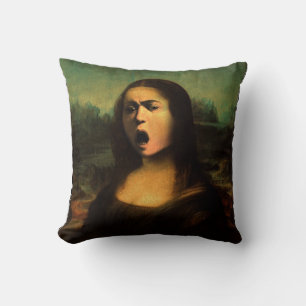Caravaggio Medusa Mona Lisa  Throw Pillow
