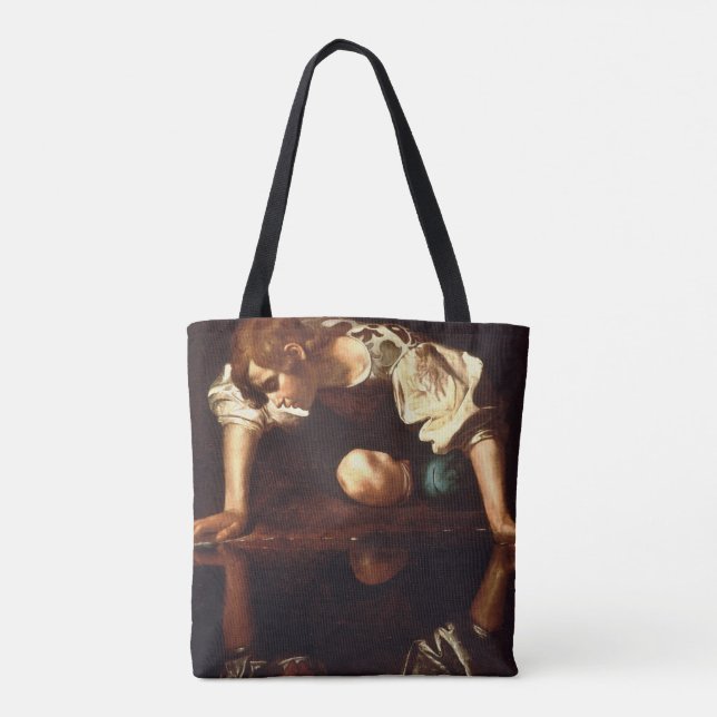 CARAVAGGIO - Narcissus 1598 Tote Bag (Back)