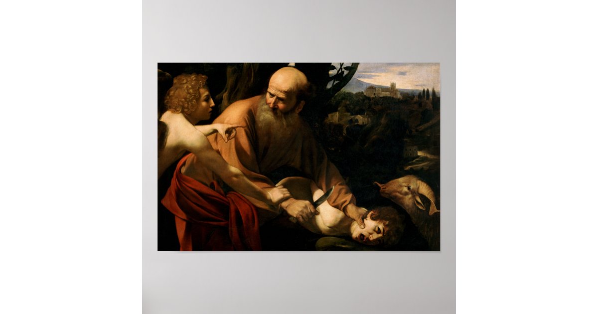 Caravaggio - Sacrifice of Isaac Poster | Zazzle