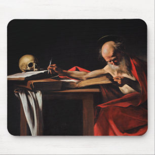 Caravaggio - Saint Jerome Writing Mouse Pad