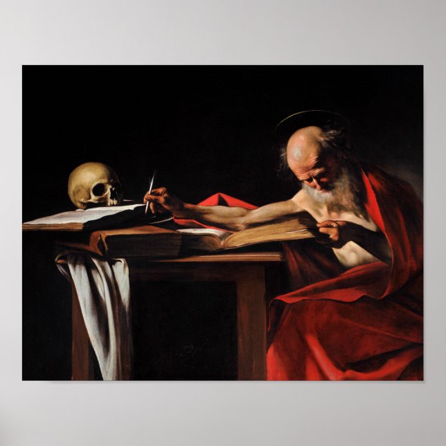 Caravaggio - Saint Jerome Writing Poster (Front)