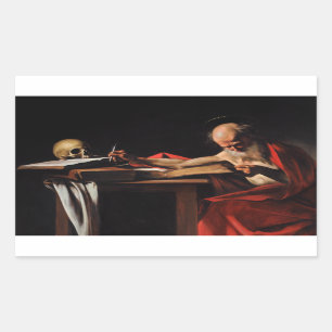 Caravaggio - Saint Jerome Writing Sticker