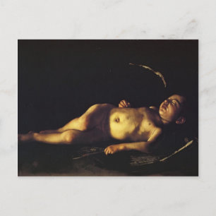 Caravaggio- Sleeping Cupid Postcard