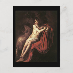 Caravaggio St John The Baptist Postcard