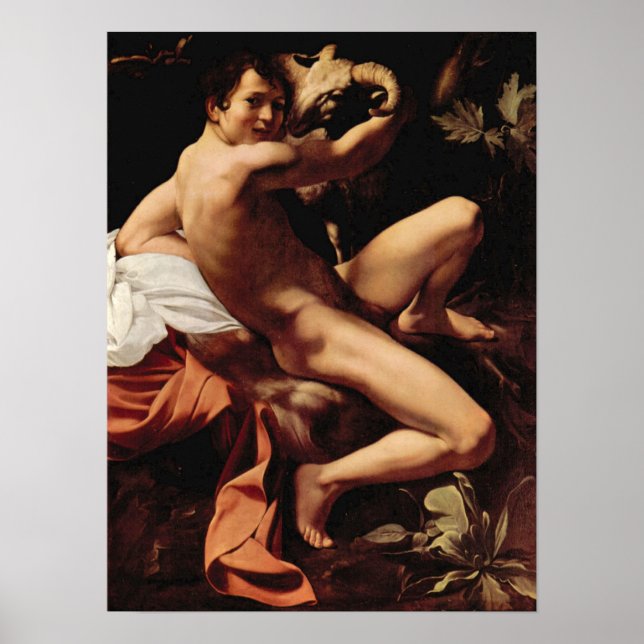 Caravaggio-St. John the Baptist Poster (Front)