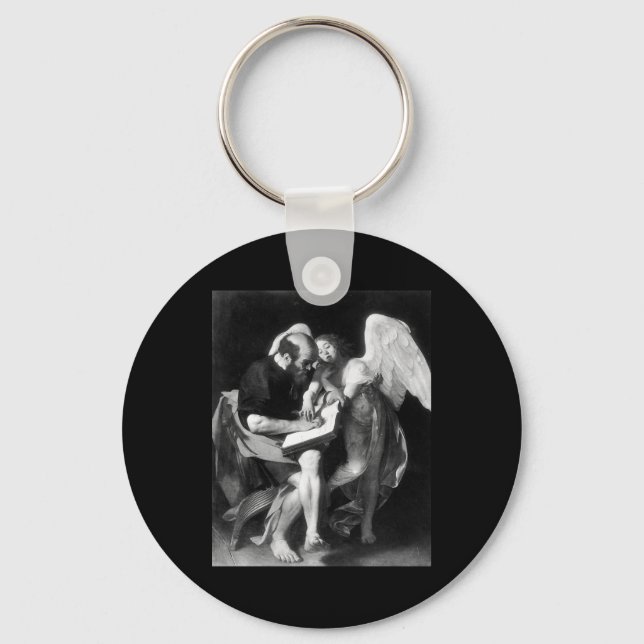 Caravaggio St Matthew And The Angel Keychain (Front)