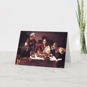 Caravaggio - Supper at Emmaus Card