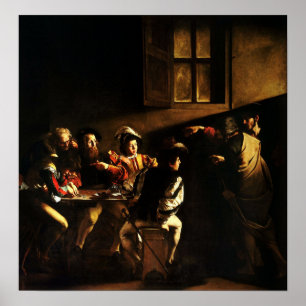 Caravaggio - The Calling Of Saint Matthew 1600 Poster