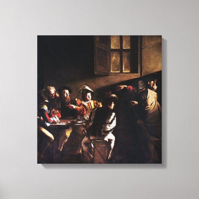 Caravaggio The Calling of Saint Matthew Canvas Print (Front)