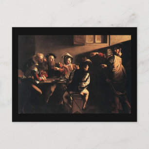 Caravaggio The Calling Of Saint Matthew Postcard