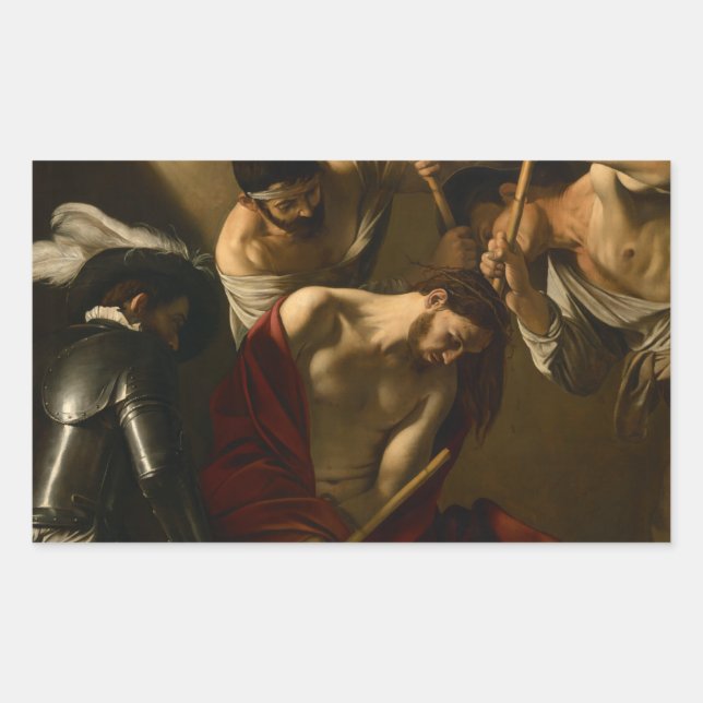 Caravaggio - The Crowning with Thorns Sticker (Front)