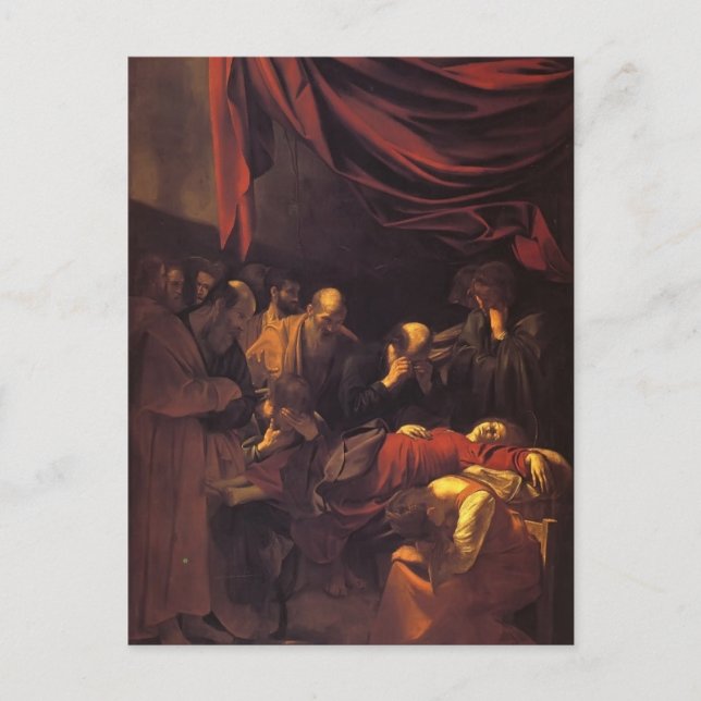 Caravaggio- The Death of the Virgin Postcard (Front)
