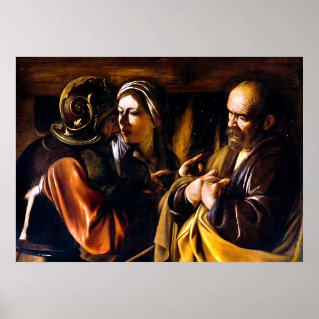 Caravaggio: The Denial of Saint Peter Poster (Front)