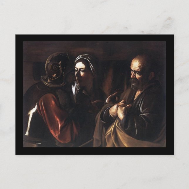 Caravaggio The Denial Of St Peter Postcard (Front)