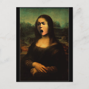 Caravaggio's Mona Lisa Postcard