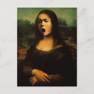 Caravaggio's Mona Lisa Postcard