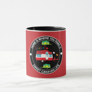 Caravan Art gifts - Love My Caravan Coffee Mug Doo