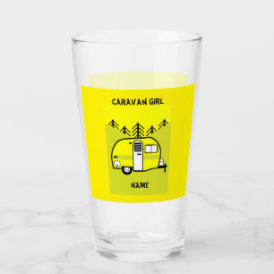 Caravan Art gifts - Love My Caravan Coffee Mug Doo Glass