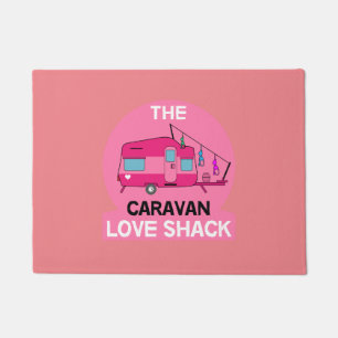 Caravan Art gifts - Love My Caravan Coffee Mug Doormat