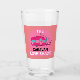 Caravan Art gifts - Love My Caravan Coffee Mug Glass