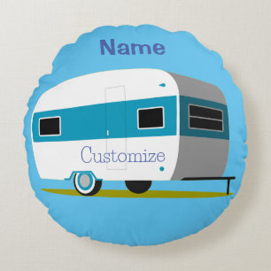 Caravan Camper RV Thunder_Cove Round Pillow