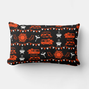 Caravan Camping Decor Lumbar Pillow