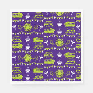 Caravan Camping Decor Napkin