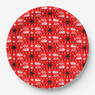 Caravan Camping Decor Paper Plate