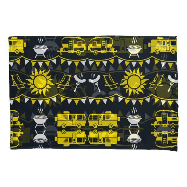 Caravan Camping Decor Pillowcase (Front)