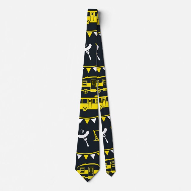 Caravan Camping Decor Tie (Front)