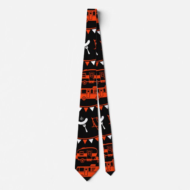 Caravan Camping Decor Tie (Front)