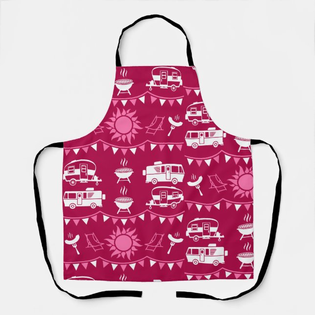 Caravan Camping Home Decor Apron (Front)