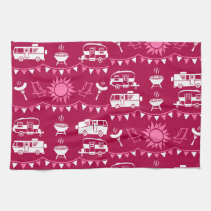 Caravan Camping Home Decor Kitchen Towel