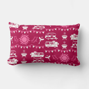Caravan Camping Home Decor Lumbar Pillow