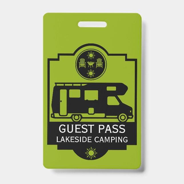 Caravan Campsite Business Badge (Front)