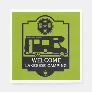 Caravan Campsite Business  Napkin