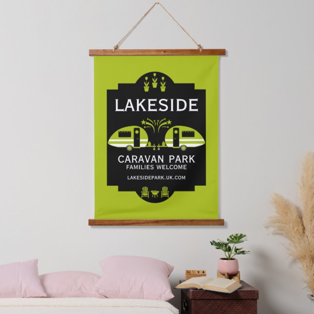 Caravan Campsite Promotion Hanging Tapestry (Bedroom)