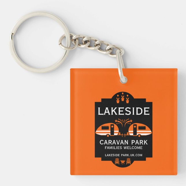 Caravan Campsite Promotion Keychain (Front)