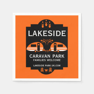 Caravan Campsite Promotion Napkin