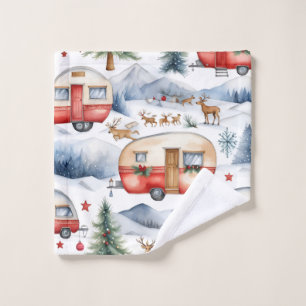 Caravan Christmas  Bath Towel Set