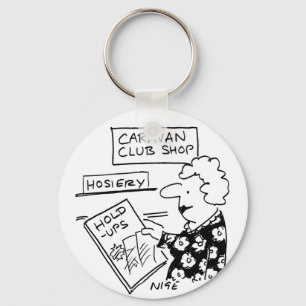 Caravan Club Shop Hosiery Hold-Ups Cartoon Keychain