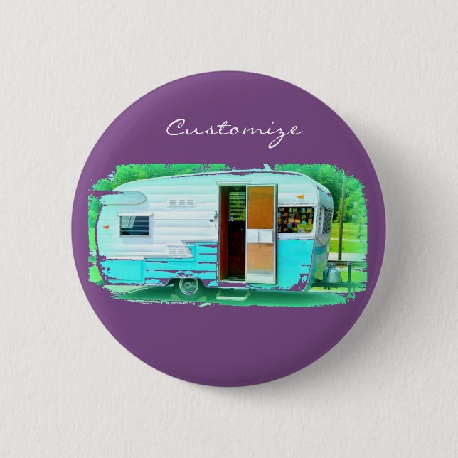 Caravan gypsy casa Thunder_Cove 2 Inch Round Button (Front)