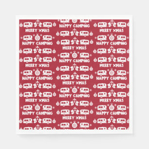 Caravan Happy Christmas Camping   Napkin