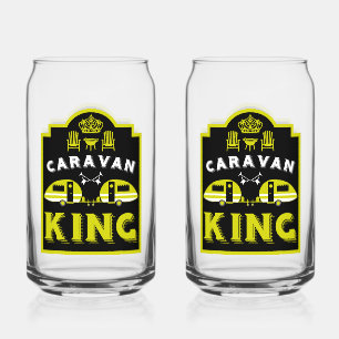 Caravan King Gifts For Campers Can Glass