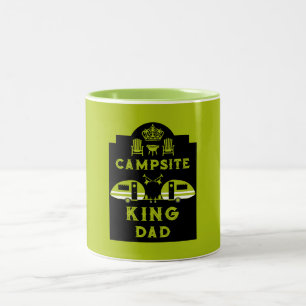 Caravan King Gifts For Campers Two-Tone Coffee Mug