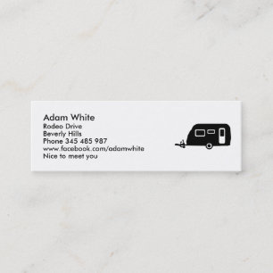 Caravan Mini Business Card