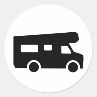 Caravan - Motorhome Classic Round Sticker