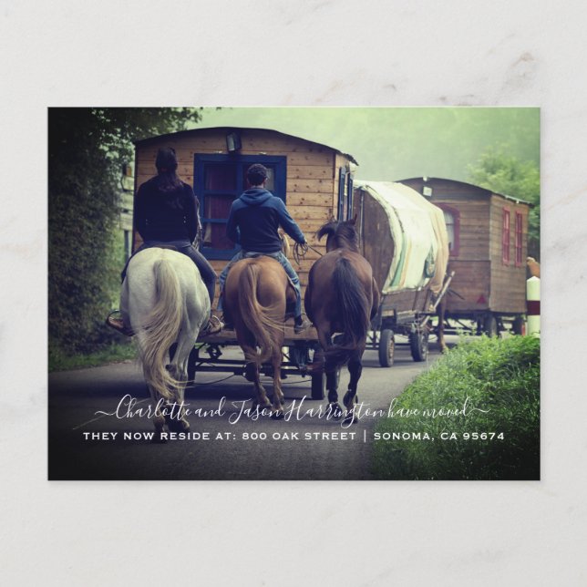 Caravan Moving Announcement Postcard (Front)