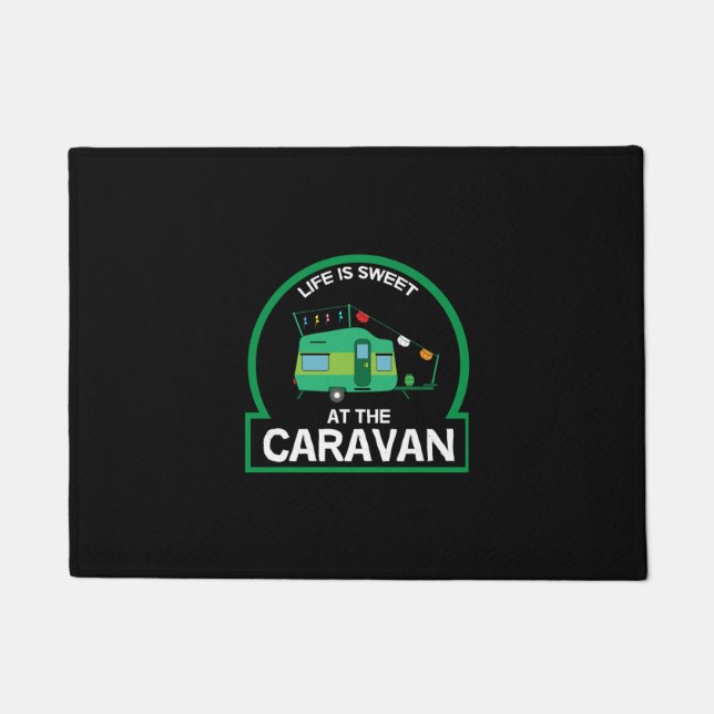 Caravan Playing Cards - Love Caravanning - Doormat (Front)