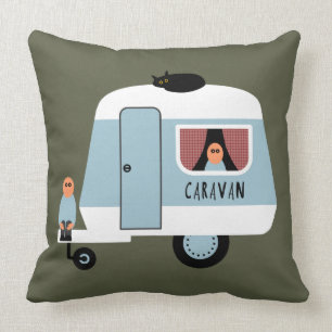 Caravan Throw Pillow